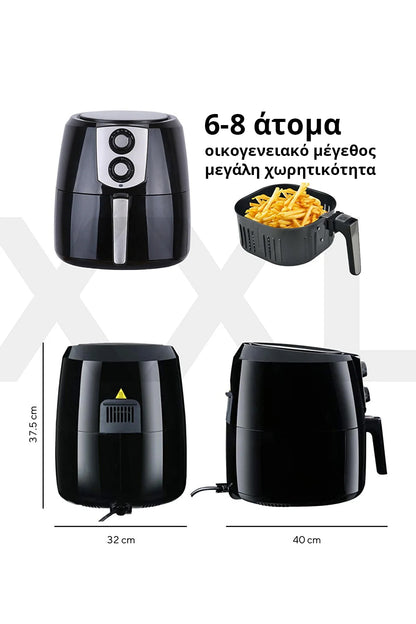 Air Fryer 8.5L + ΔΩΡΟ Κασετίνα με Μαχαίρια & Φόρμα Σιλικόνης 7 θήκες